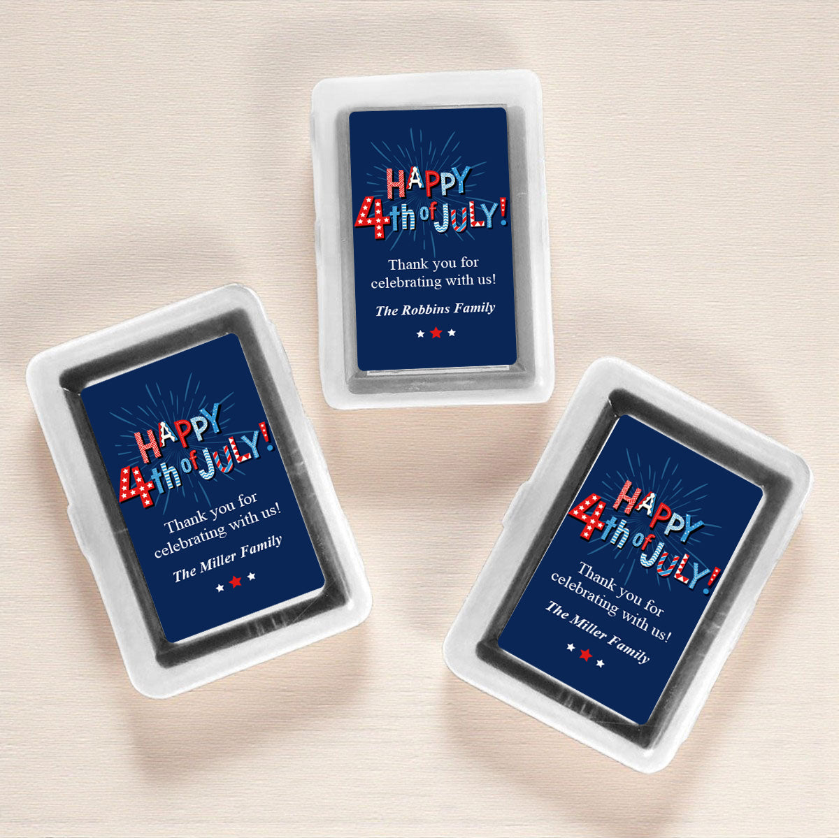 Fourth Of July Personalized Playing Cards (Set of 12)