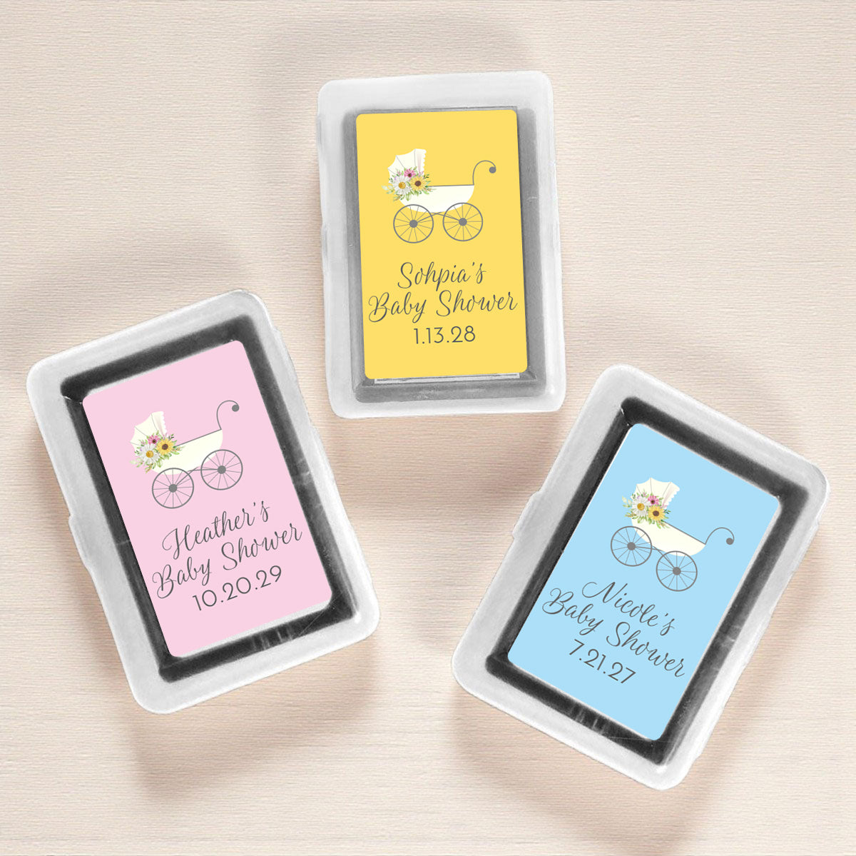 Baby Stroller Personalized Playing Cards (Set of 12)