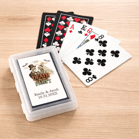 Till Death Do Us Part Personalized Playing Cards (Set of 12)