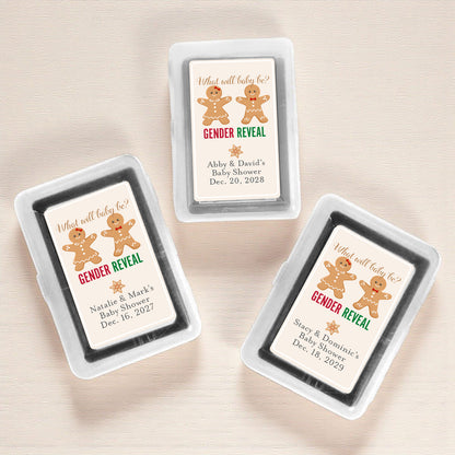 Gingerbread Gender Reveal Personalized Playing Cards (Set of 12)