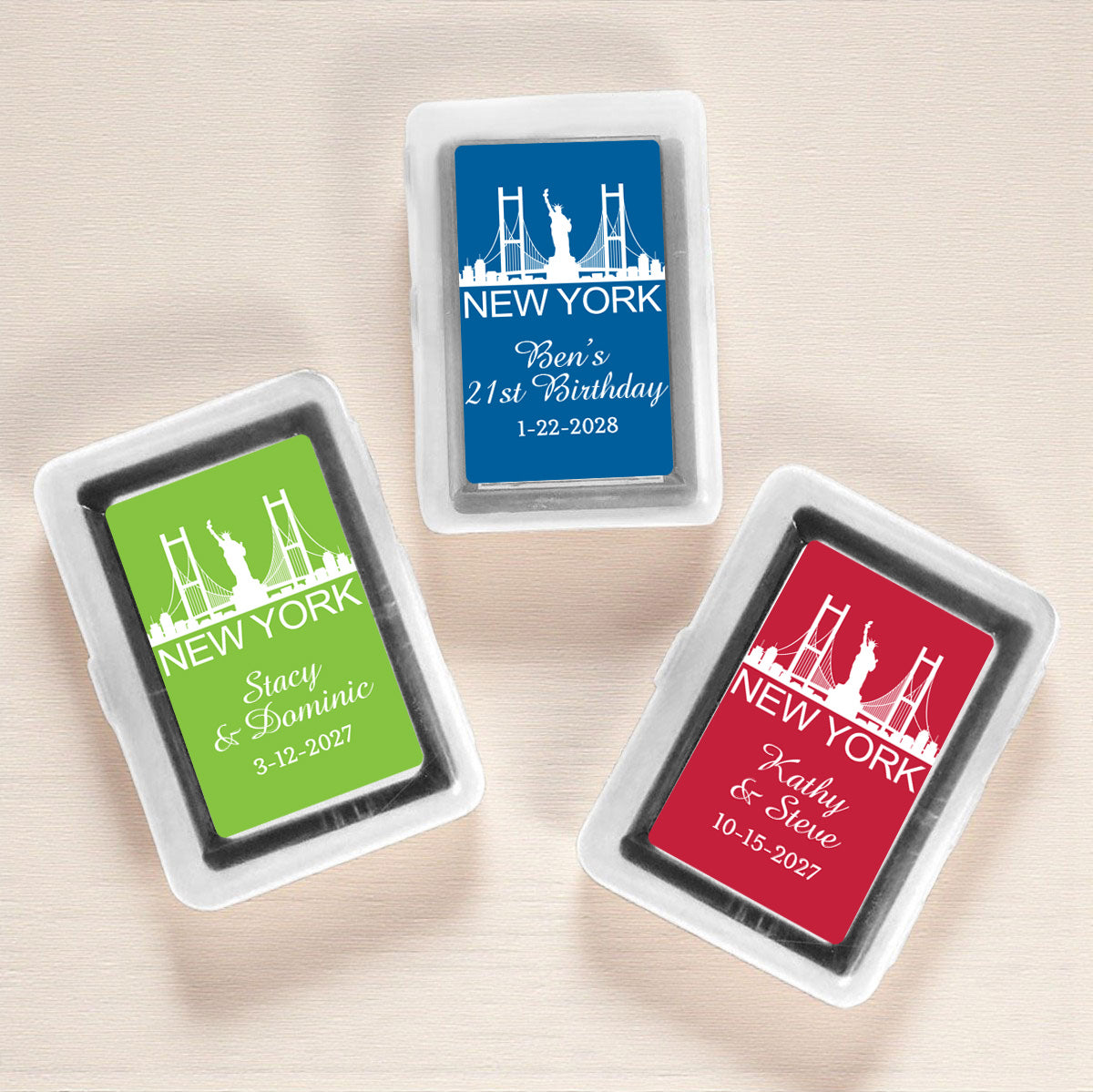 New York Personalized Playing Cards (Set of 12)