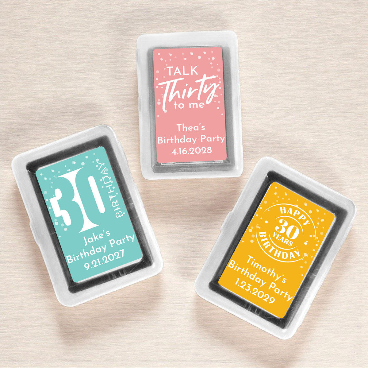 30th Birthday Personalized Playing Cards (Set of 12)