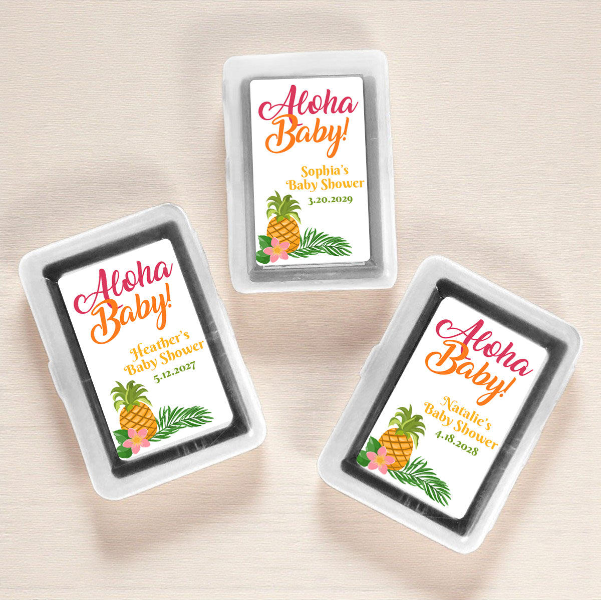 Aloha Baby Personalized Playing Cards (Set of 12)