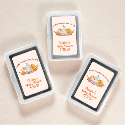 A Little Pumpkin Is On The Way Personalized Playing Cards (Set of 12)