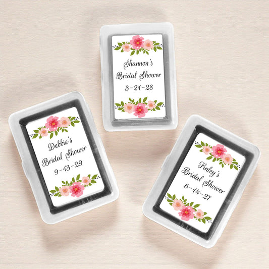 Flower Bridal Shower Personalized Playing Cards (Set of 12)