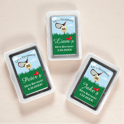 Golf Birthday Party Personalized Playing Cards (Set of 12)