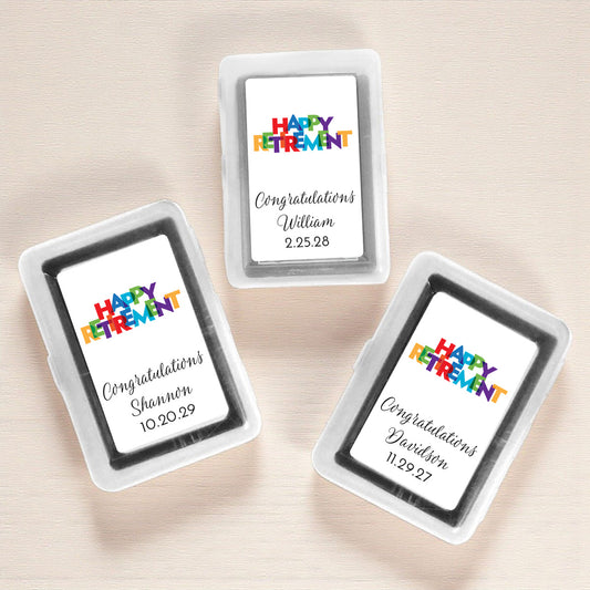 Happy Retirement Personalized Playing Cards (Set of 12)