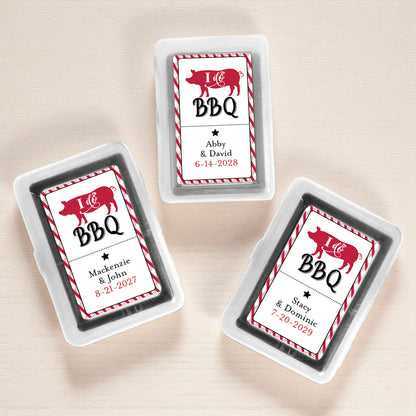 I Do BBQ Personalized Playing Cards (Set of 12)