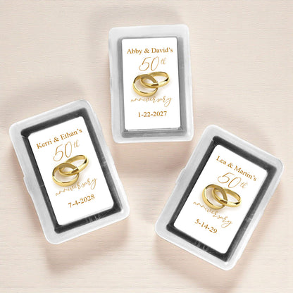 Wedding Anniversary Personalized Playing Cards (Set of 12)