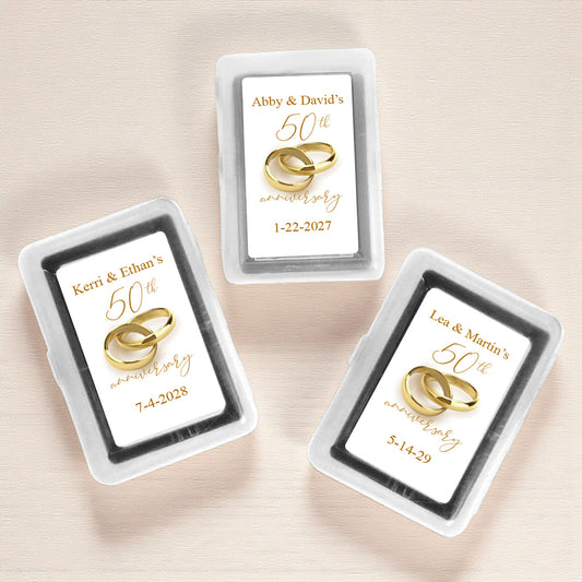 Wedding Anniversary Personalized Playing Cards (Set of 12)