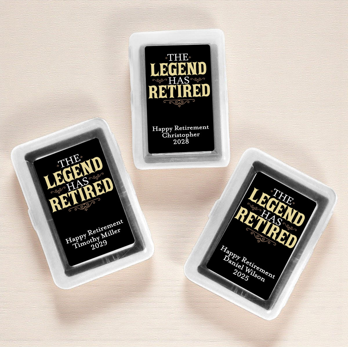 The Legend Has Retired Personalized Playing Cards (Set of 12)