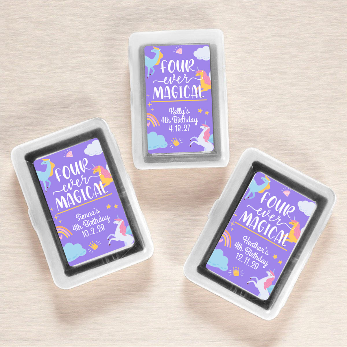 Four-Ever Magical Personalized Playing Cards (Set of 12)