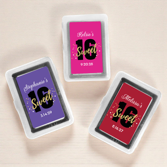 Sweet 16 Personalized Playing Cards (Set of 12)