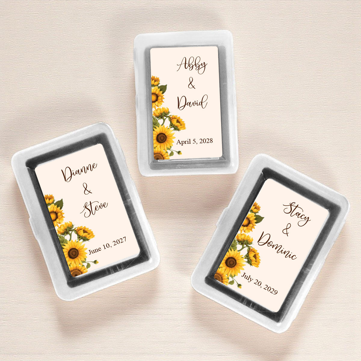 Sunflower Personalized Playing Cards (Set of 12)