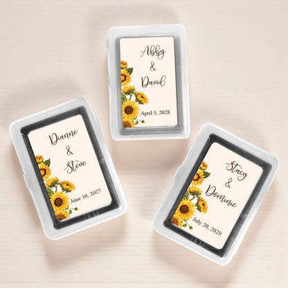 Sunflower Personalized Playing Cards (Set of 12)