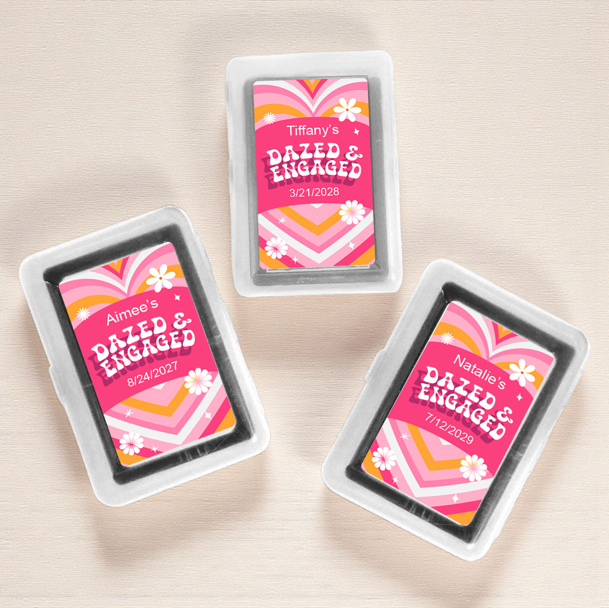 Dazed And Engaged Personalized Playing Cards (Set of 12)