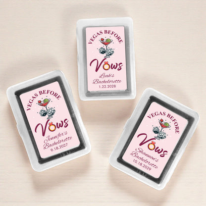 Vegas Before Vows Personalized Playing Cards (Set of 12)