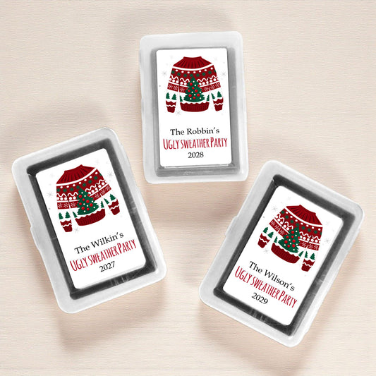 Ugly Sweater Party Personalized Playing Cards (Set of 12)