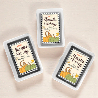 Happy Thanksgiving Personalized Playing Cards (Set of 12)