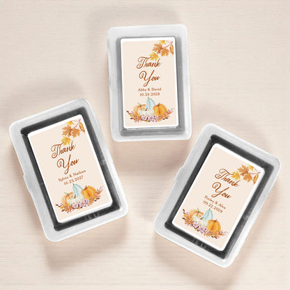 Fall Pumpkin Boho Personalized Playing Cards (Set of 12)