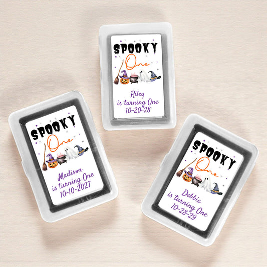 Spooky One Birthday Halloween Personalized Playing Cards (Set of 12)