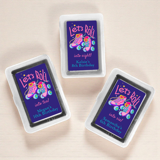 Let's Roll Into Birthday Personalized Playing Cards (Set of 12)