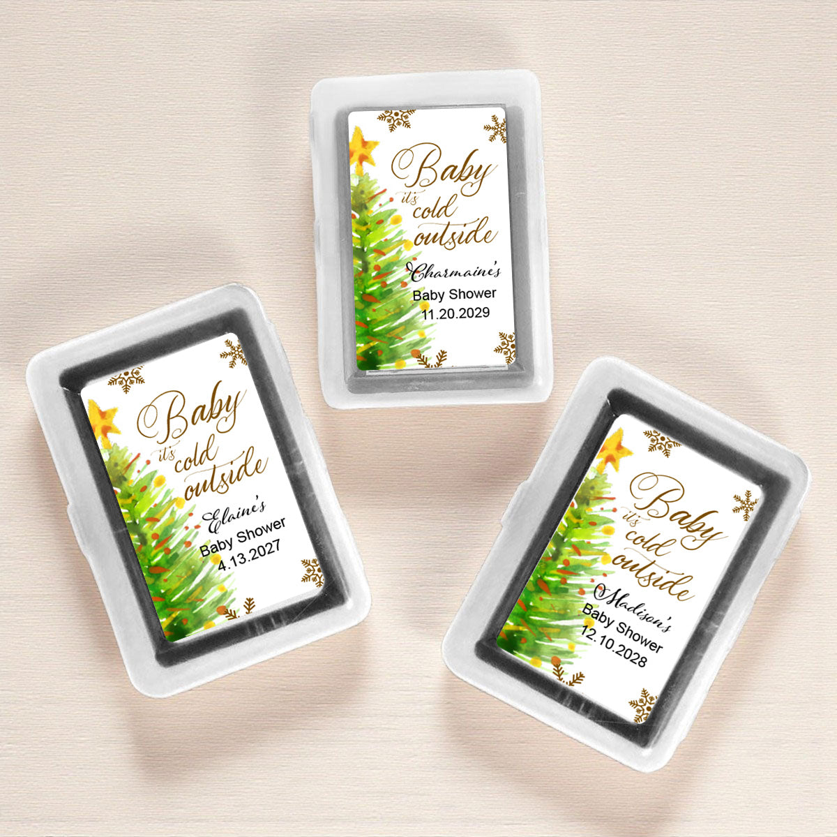 Baby It's Cold Outside Personalized Playing Cards (Set of 12)