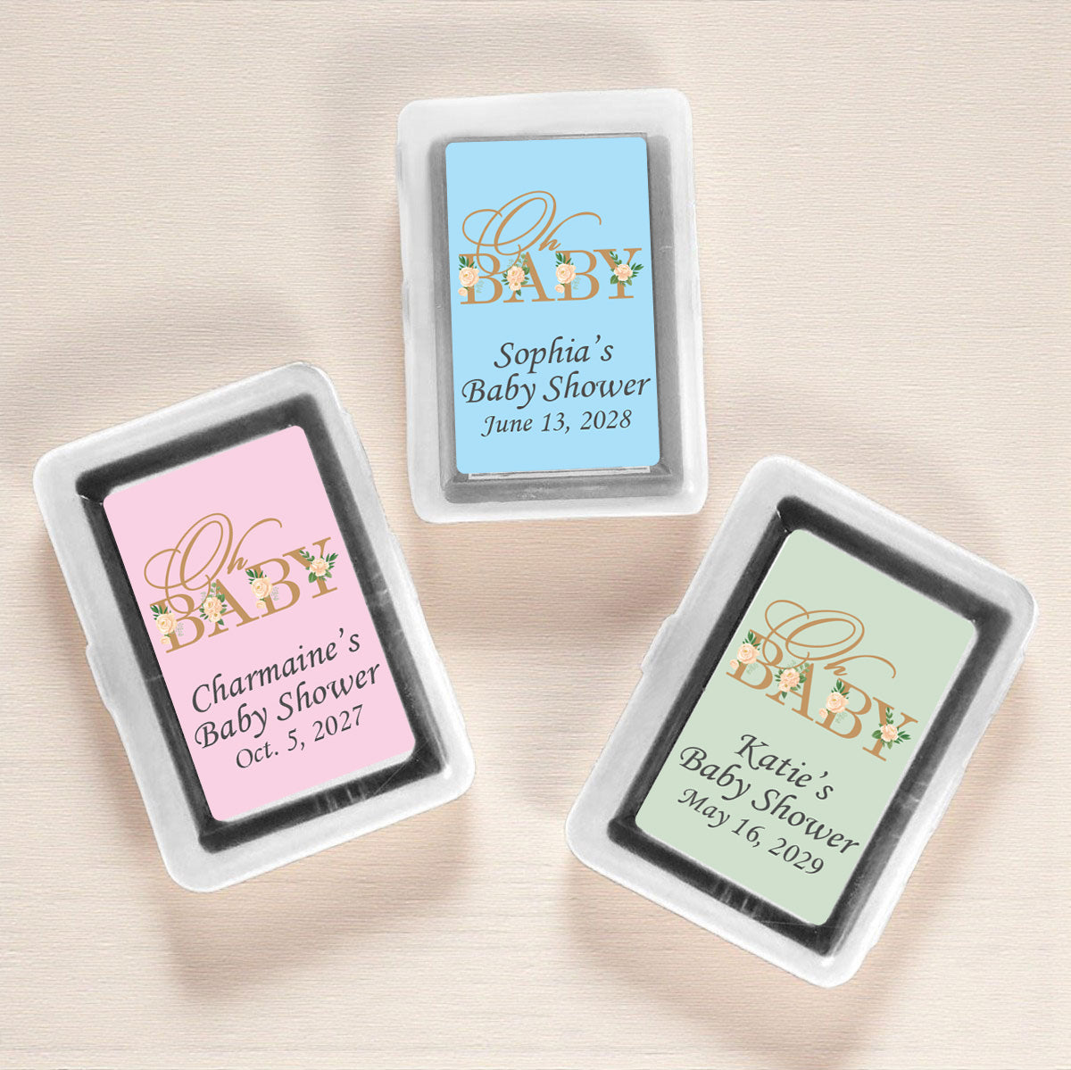Oh Baby Personalized Playing Cards (Set of 12)