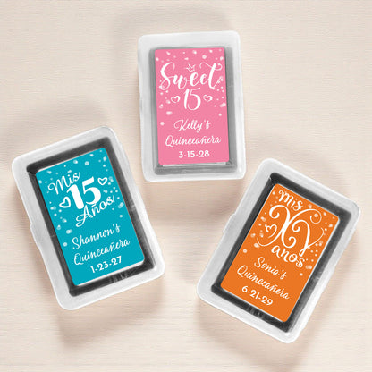 Quinceañera Personalized Playing Cards (Set of 12)