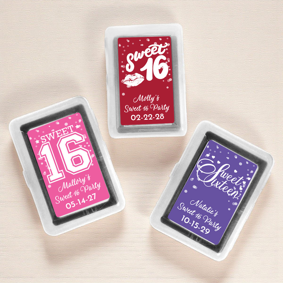 Sweet 16 Personalized Playing Cards (Set of 12)