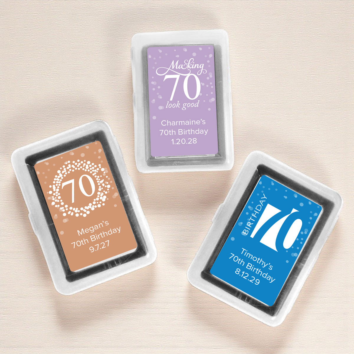 70th Birthday Personalized Playing Cards (Set of 12)