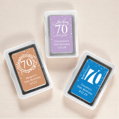 70th Birthday Personalized Playing Cards (Set of 12)