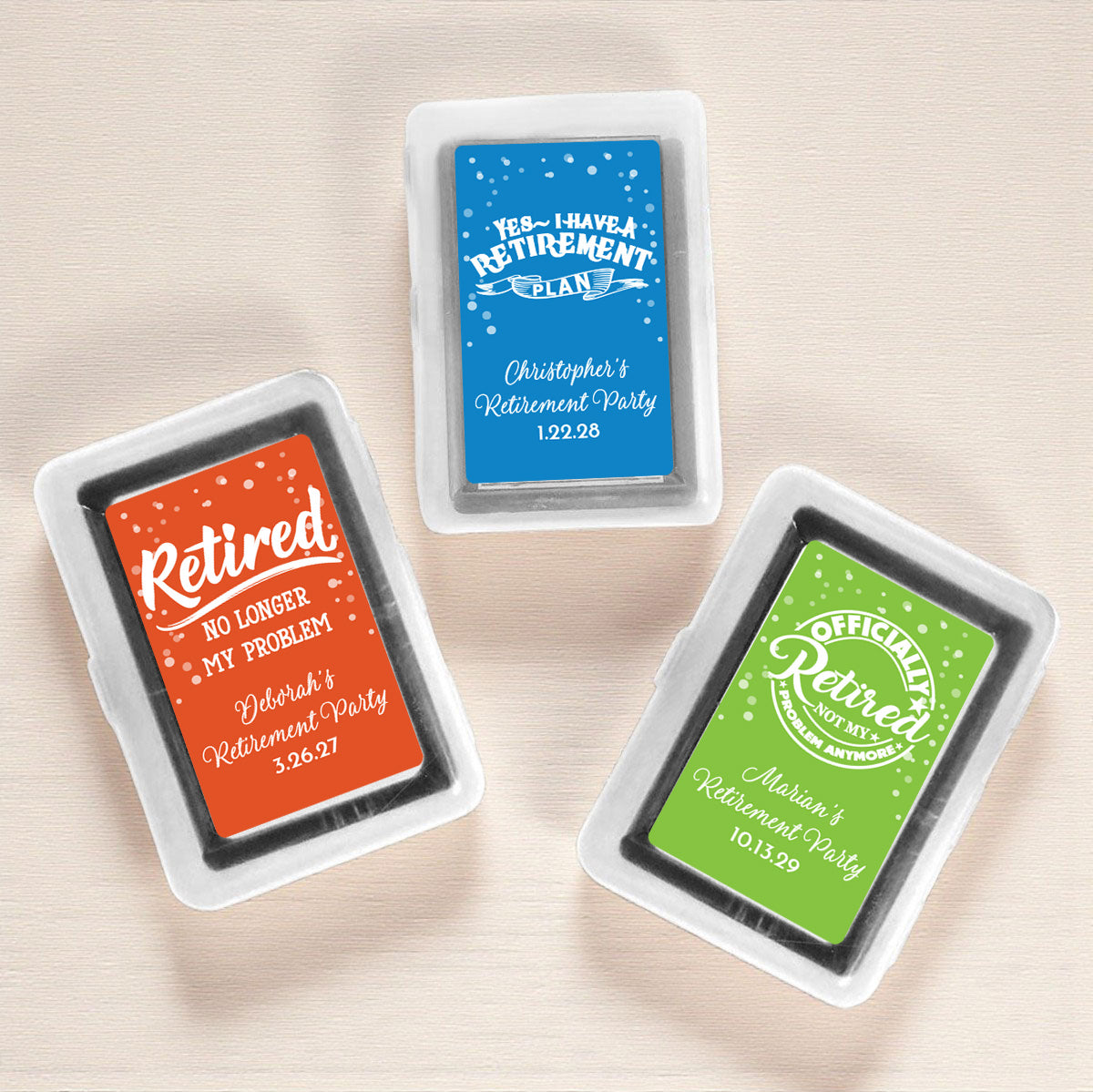 Retirement Personalized Playing Cards (Set of 12)