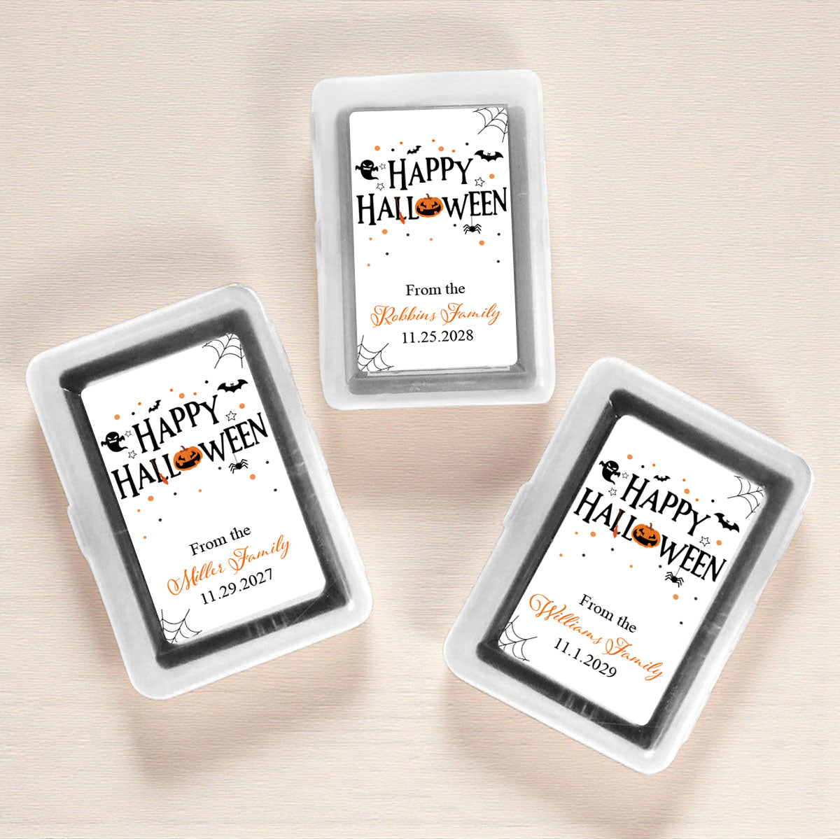 Happy Halloween Personalized Playing Cards (Set of 12)