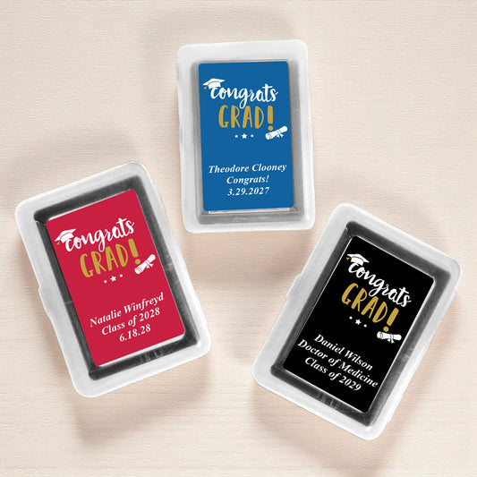Congrats Grad Personalized Playing Cards (Set of 12)