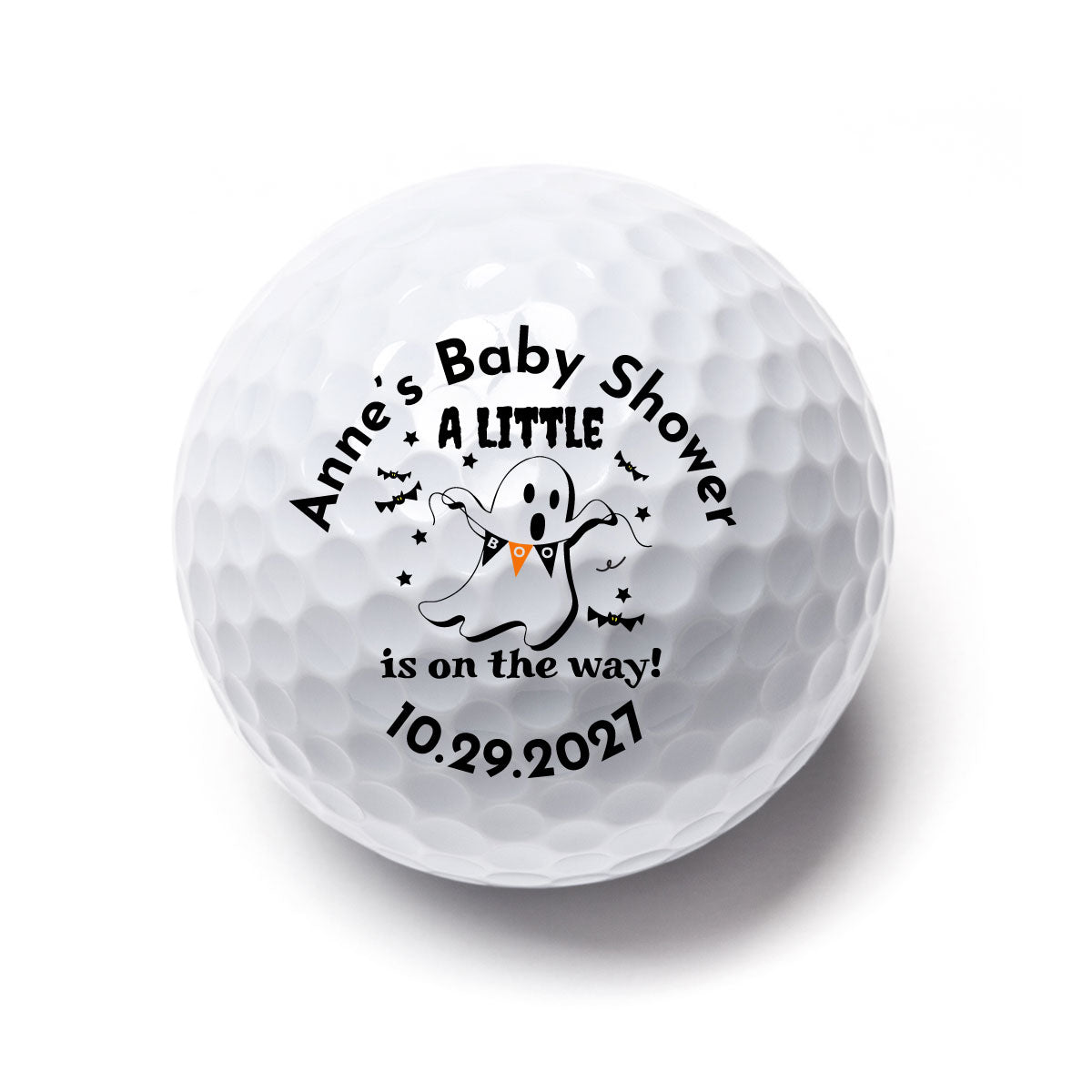 A Little Boo Is On The Way Personalized Printed Golf Balls