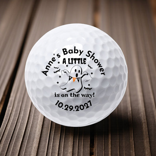 A Little Boo Is On The Way Personalized Printed Golf Balls