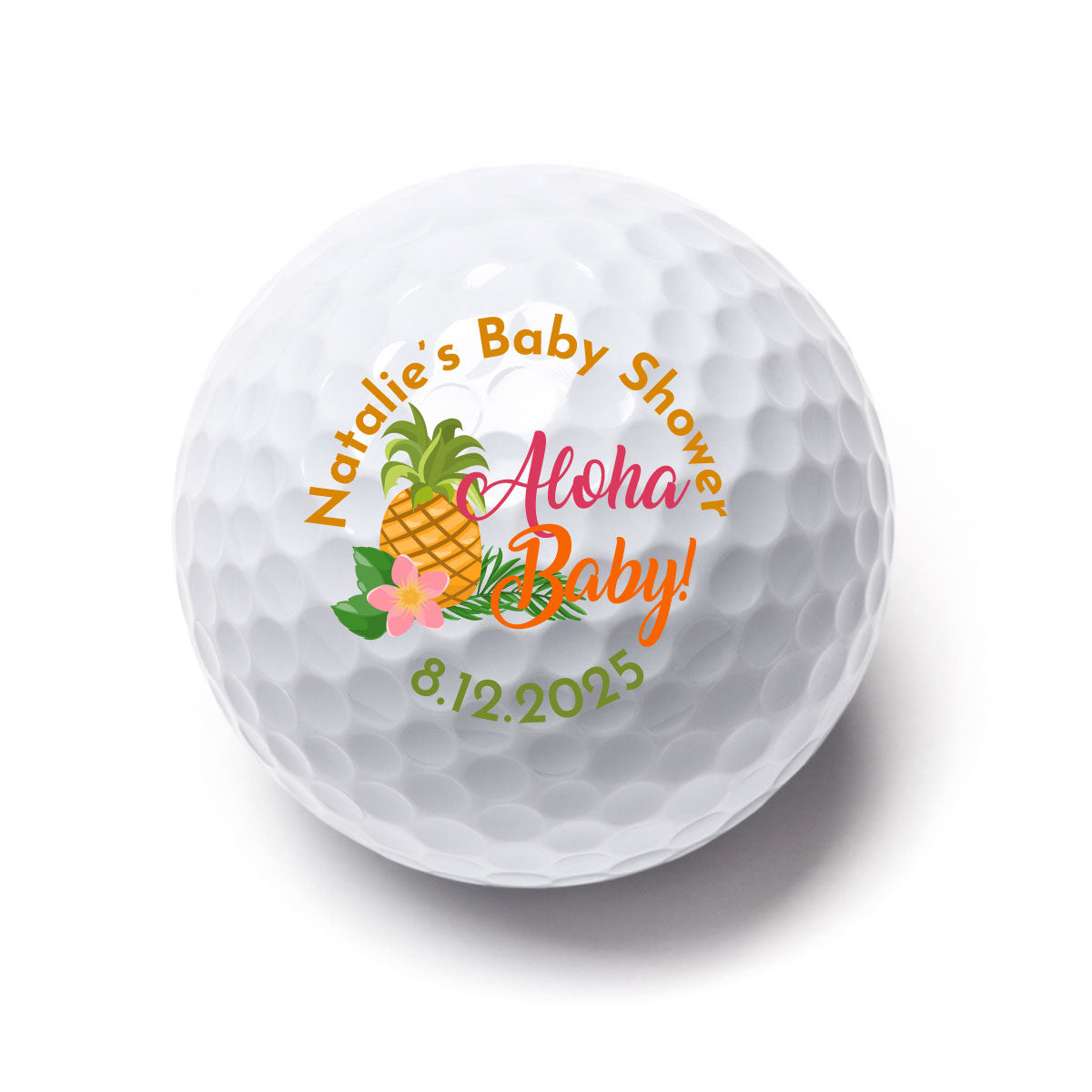 Aloha Baby Personalized Printed Golf Balls