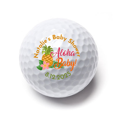 Aloha Baby Personalized Printed Golf Balls