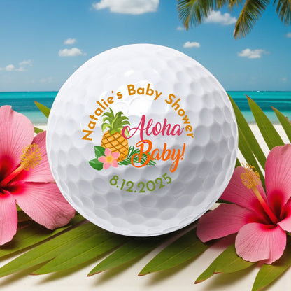 Aloha Baby Personalized Printed Golf Balls