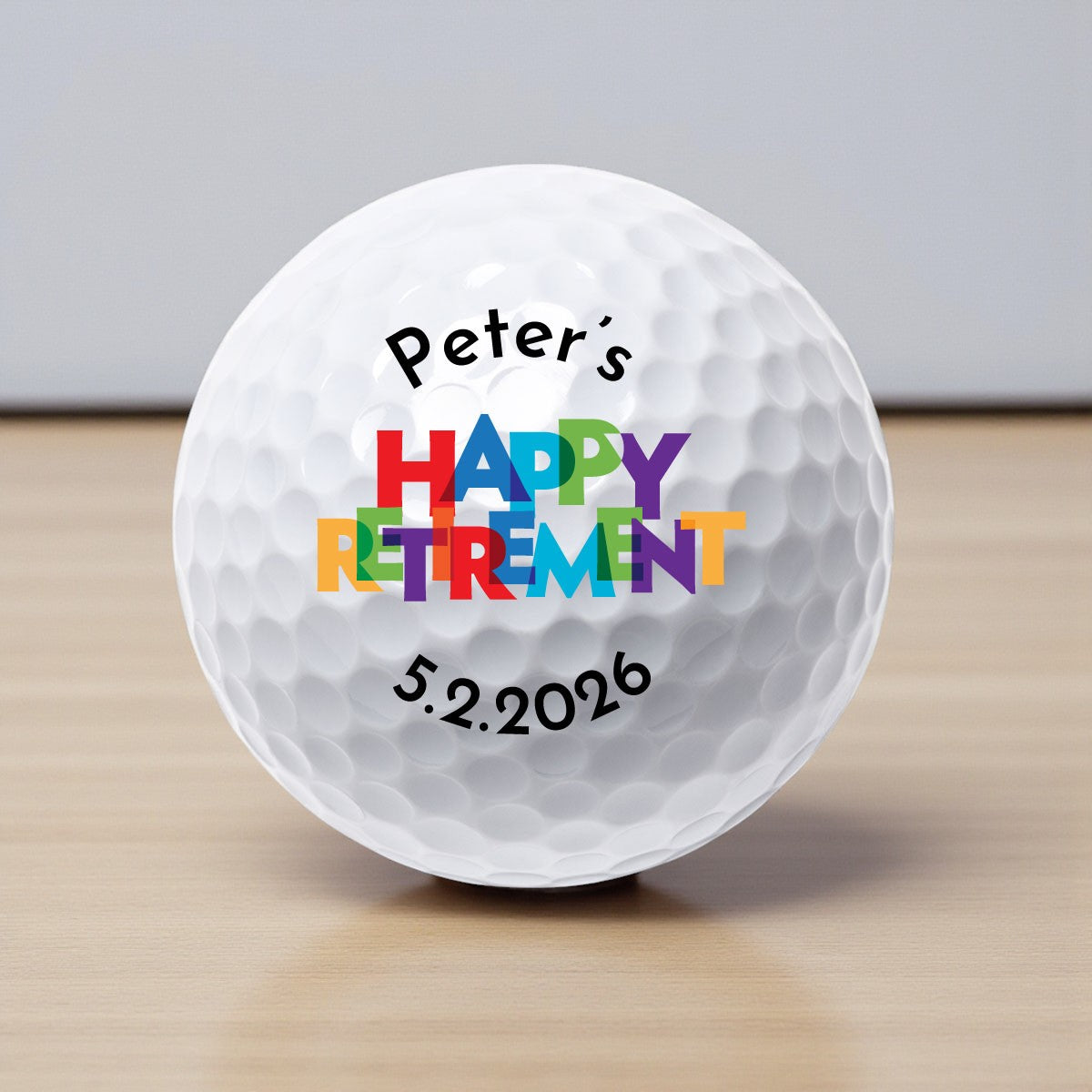 Happy Retirement Personalized Printed Golf Balls