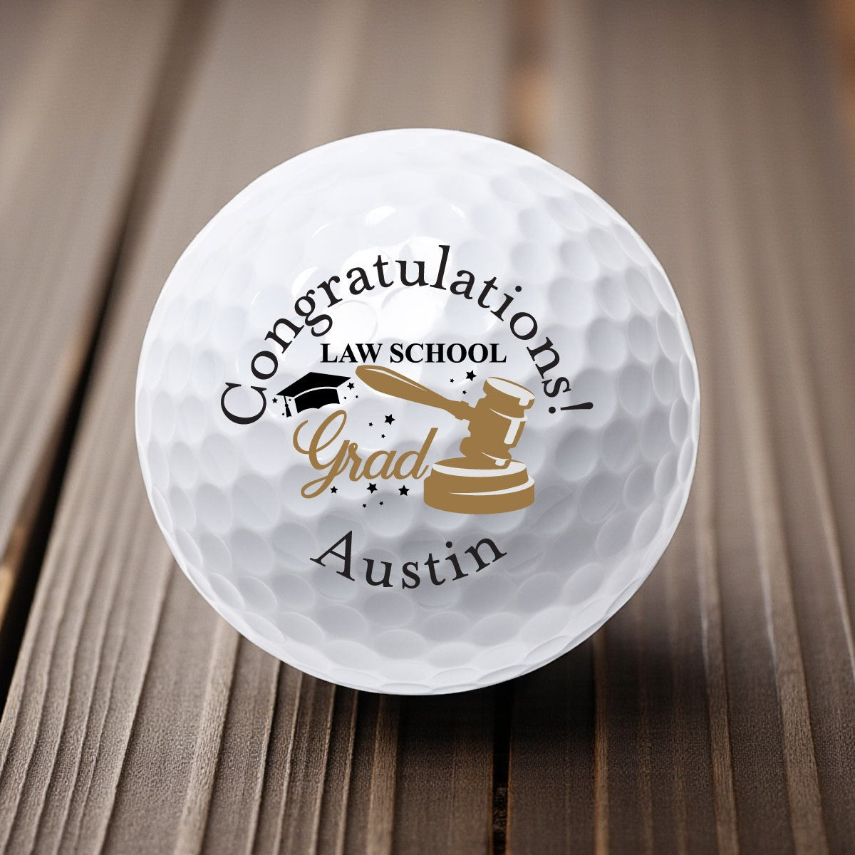 Lawyer Personalized Printed Golf Balls - Graduate
