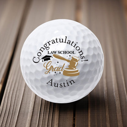 Lawyer Personalized Printed Golf Balls - Graduate