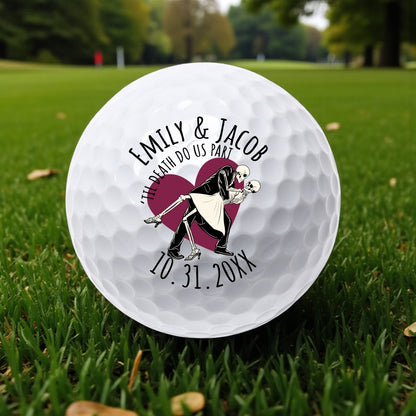 Til Death Do Us Part Personalized Printed Golf Balls