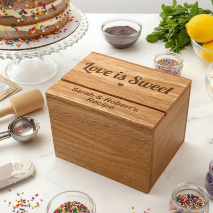 Personalized Wood Recipe Box