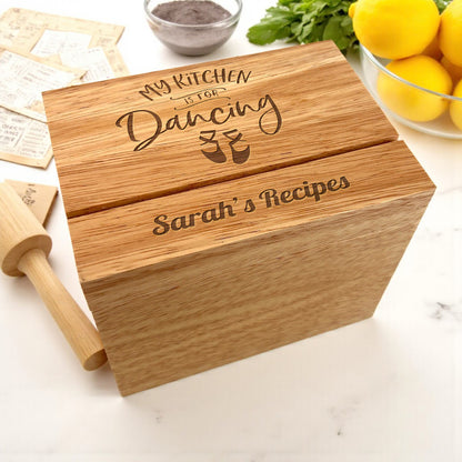 Personalized Wood Recipe Box
