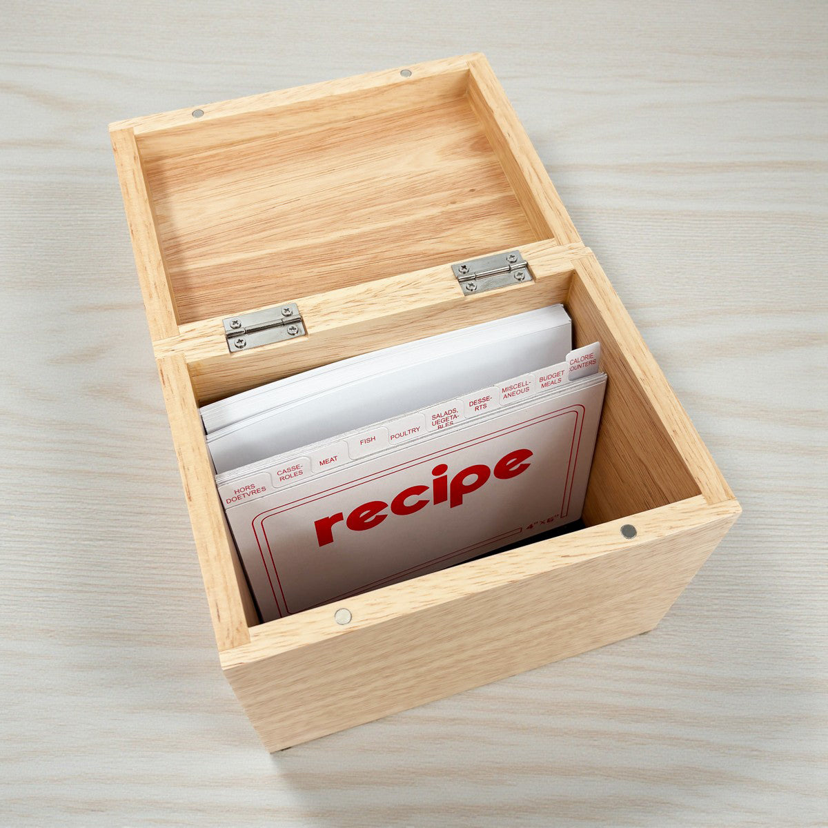 Happiness is Home Made Personalized Wood Recipe Box