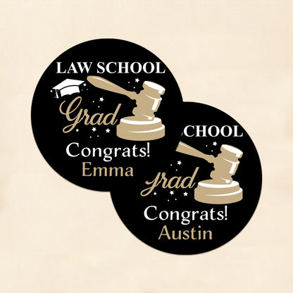 Lawyer Personalized Round Labels (Set of 24)