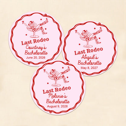 Last Rodeo Personalized Round Labels (Set of 24)