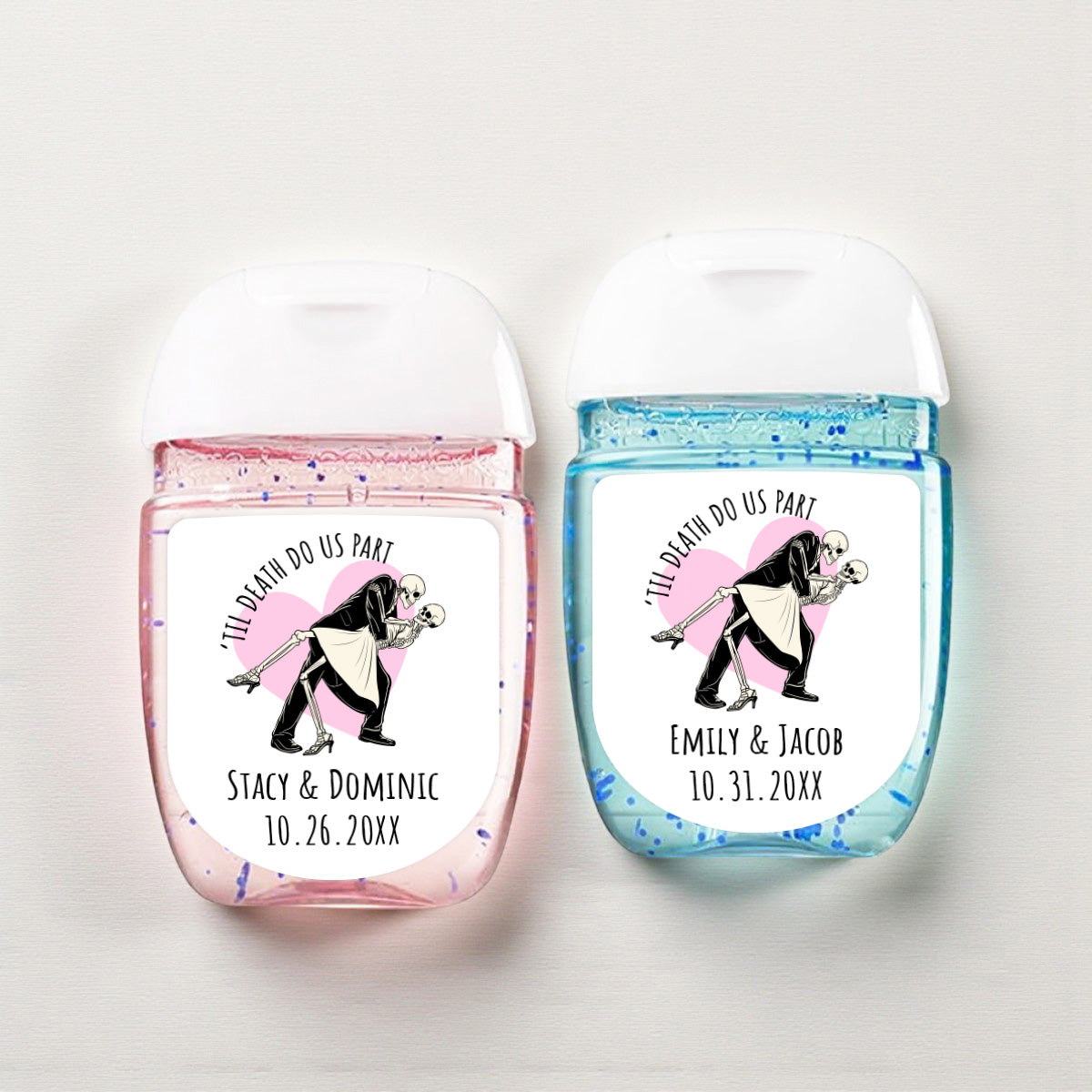 Til Death Do Us Part Personalized Loop Sanitizer Labels (Set of 20)